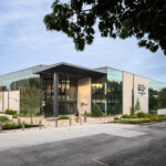Exterior view of the north east entrance to STLCC's AMC