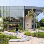 Exterior view of the north east entrance to STLCC's AMC