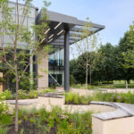 Exterior view of the north east entrance to STLCC's AMC