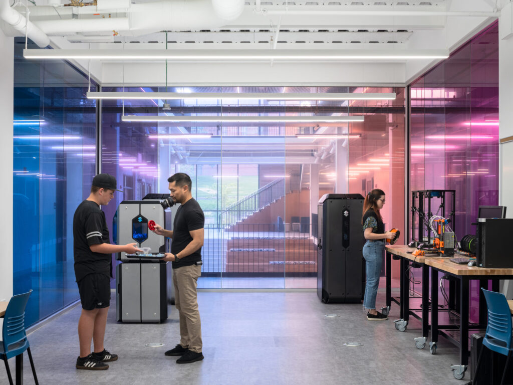Interior view of STLCC AMC makerspace