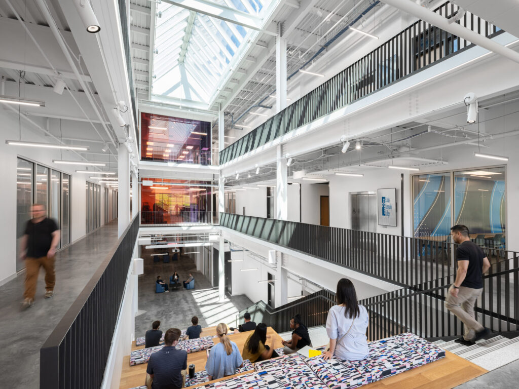 Interior view of STLCC AMC Atrium