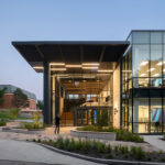 Exterior view of the north east entrance to STLCC's AMC