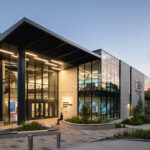 Exterior view of the north east entrance to STLCC's AMC