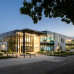 Exterior view of the north east entrance to STLCC's AMC