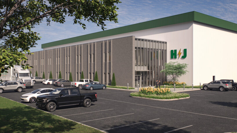 Rendering of the HJ Family of Companies Exterior Entrance