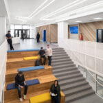 Interior view of the STLCC Florissant Valley Student Center grand stair