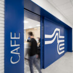 Interior view of the STLCC Florissant Valley Student Center cafe entrance