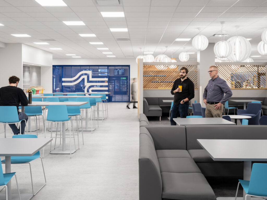 Interior view of the STLCC Florissant Valley Student Center dining area