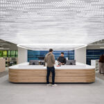 Interior view of the STLCC Florissant Valley Library welcome desk
