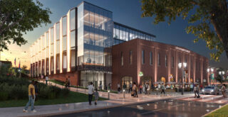 Exterior rendering of the St. Charles City Hall