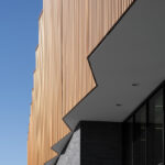 Detail image of the back exterior of the St. Louis County Precinct 2