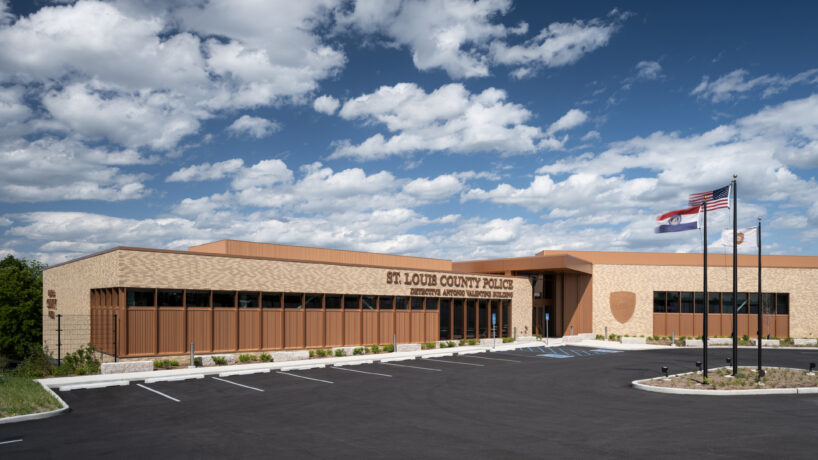 Exterior view of the St. Louis County Precinct 2 building front