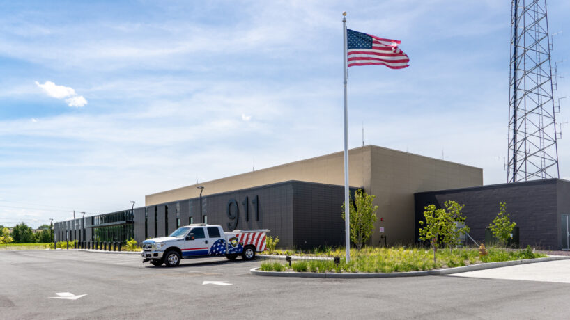 Exterior view of the Lincoln County 911 EOC